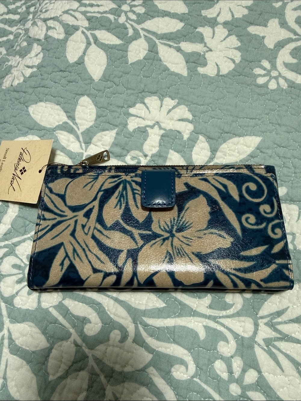 Patricia Nash “Naxos” Greek Floral collection wallet. NWT